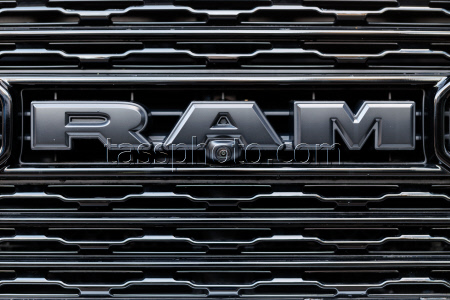 RAM logo on an SUV