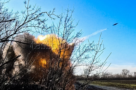 Russian Army Mechanised Infantry Regiment artillery unit in special military operation zone