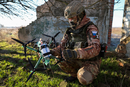 Russian troops use drones in special military operation zone