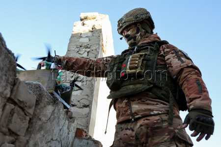 Russian troops use drones in special military operation zone