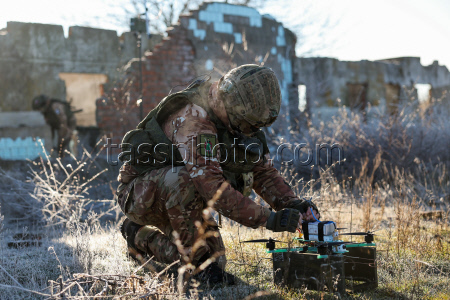 Russian troops use drones in special military operation zone