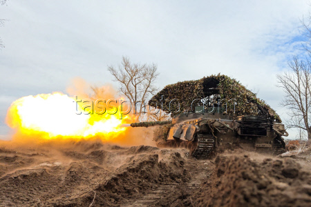 Russian tank crew deployed in zone of special military operation