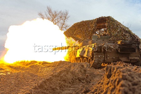 Russian tank crew deployed in zone of special military operation