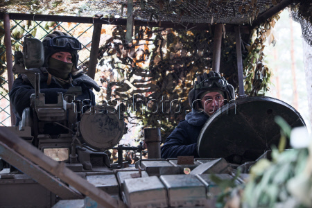 Russian tank crew deployed in zone of special military operation