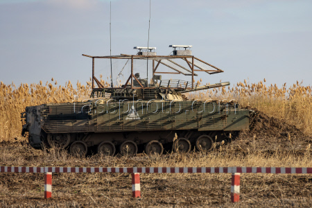 Тренировка экипажей БМП-3 в Херсонской области