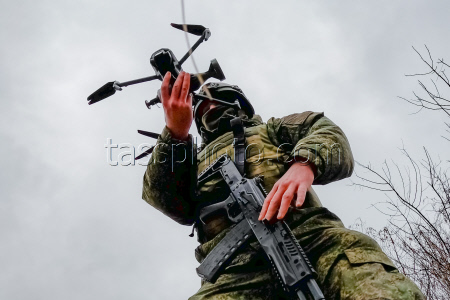 Sappers with Dnepr Group of Forces in Kherson Region, Russia