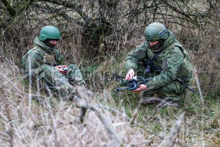 Sappers with Dnepr Group of Forces in Kherson Region, Russia