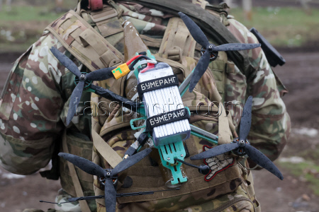 Russian troops use FPV drones in special military operation zone