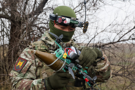 Russian troops use FPV drones in special military operation zone