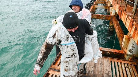 Seabed clean-up in Anapa, Russia