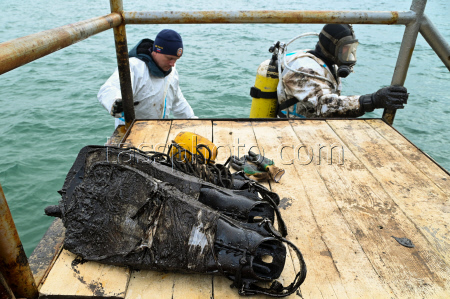 Seabed clean-up in Anapa, Russia