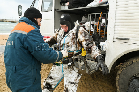 Seabed clean-up in Anapa, Russia