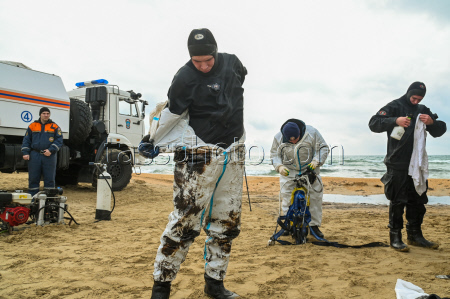 Seabed clean-up in Anapa, Russia