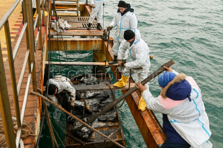 Seabed clean-up in Anapa, Russia