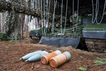 Russian tank crew deployed in zone of special military operation