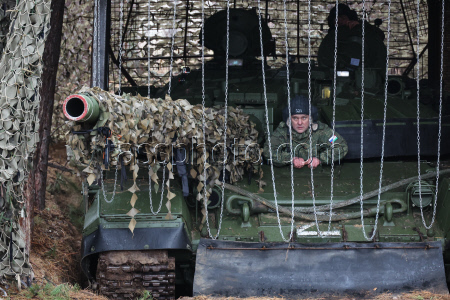 Russian tank crew deployed in zone of special military operation
