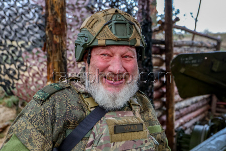 Don Cossack squad in Kherson Region, Russia