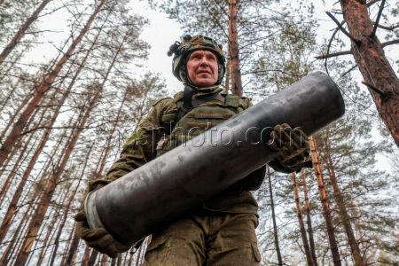 Don Cossack squad in Kherson Region, Russia
