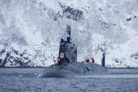 Russian nuclear-powered submarine Arkhangelsk arrives in Zaozyorsk