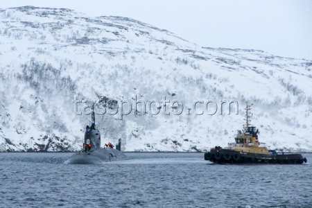 Russian nuclear-powered submarine Arkhangelsk arrives in Zaozyorsk