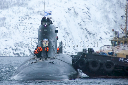 Russian nuclear-powered submarine Arkhangelsk arrives in Zaozyorsk
