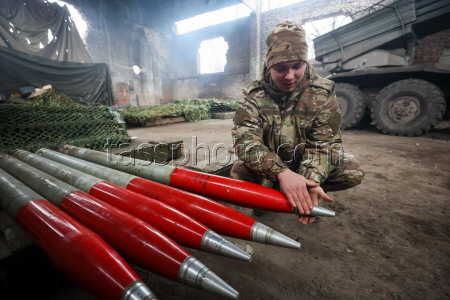 Firing leaflet shells in special military operation zone