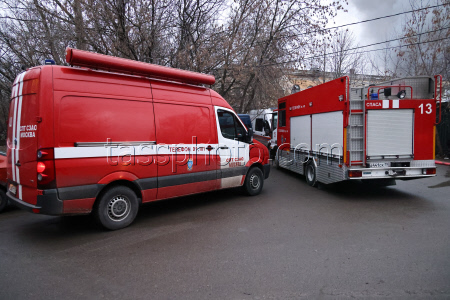 Fire in northwestern Moscow