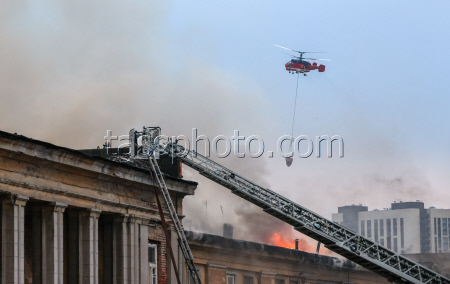 Fire in northwestern Moscow