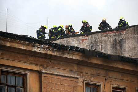 Fire in northwestern Moscow