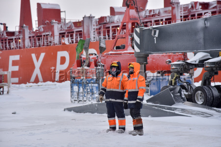Dudinka Port in Krasnoyarsk Region, Russia
