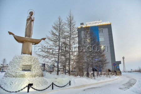 Dudinka Port in Krasnoyarsk Region, Russia