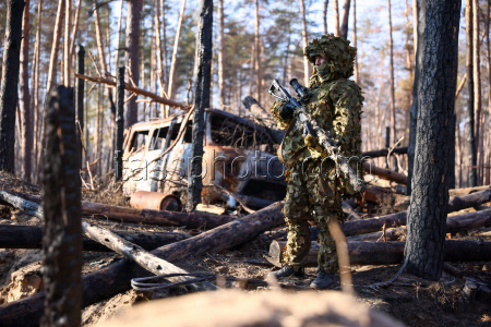 Russian snipers deployed in special military operation zone