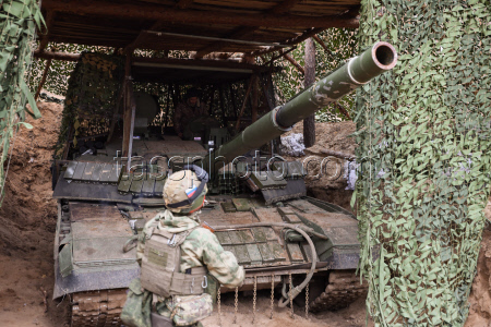 Russian tank crew deployed in zone of special military operation