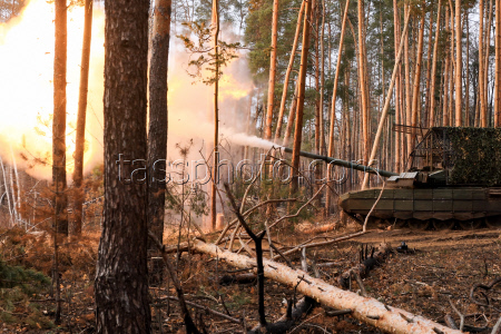 Russian tank crew deployed in zone of special military operation