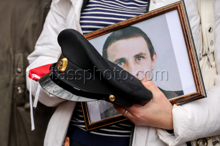 Farewell ceremony for Russian serviceman Roman Yefremov in Zaporozhye Region