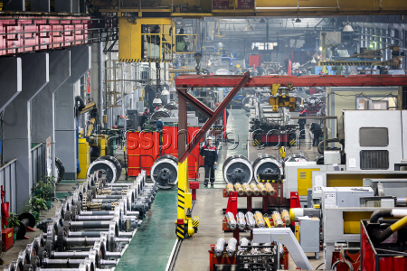 Locomotive repair plant in Ussuriysk, Russia