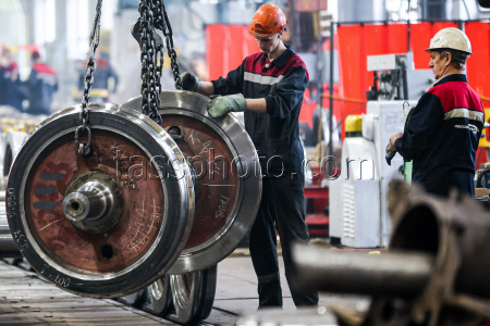 Locomotive repair plant in Ussuriysk, Russia