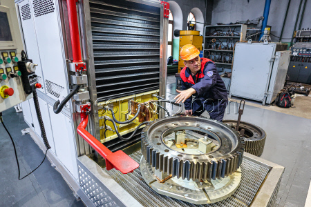 Locomotive repair plant in Ussuriysk, Russia
