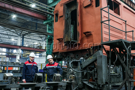 Locomotive repair plant in Ussuriysk, Russia