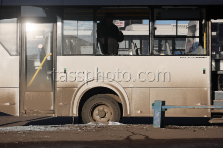 Makeyevka in aftermath of military strike