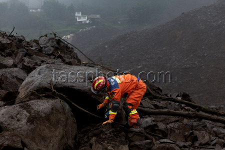 Rescue Efforts Ramp Up After Landslide Hit Sichuan Village