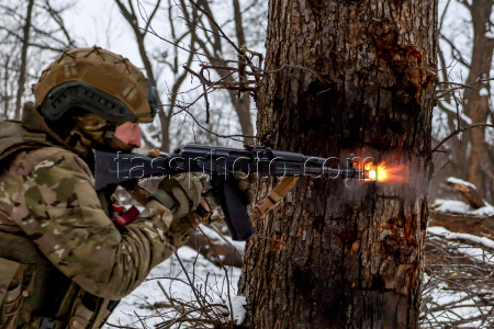 Russian assault units training in Lugansk People's Republic