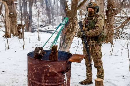 Russian assault units training in Lugansk People's Republic