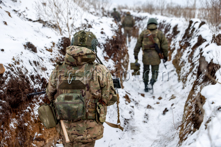 Russian assault units training in Lugansk People's Republic