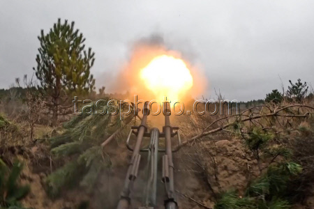 ZU-23-2 anti-aircraft cannon deployed in special military operation zone