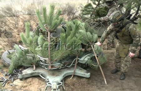ZU-23-2 anti-aircraft cannon deployed in special military operation zone