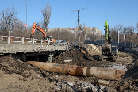 Ремонт моста в Макеевке