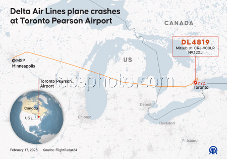 Delta Air Lines plane crashes at Toronto Pearson Airport
