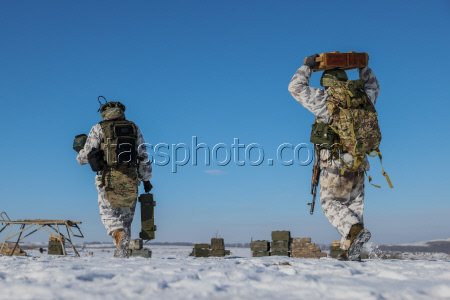 Combat training of Russian Army assault units in Lugansk People's Republic