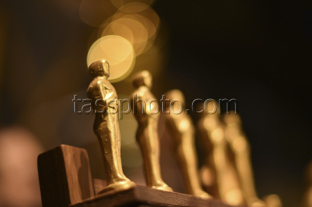 97th Academy Awards - Governors Ball Preview. Oscar statues